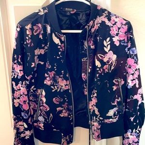 Bomber style silk jacket